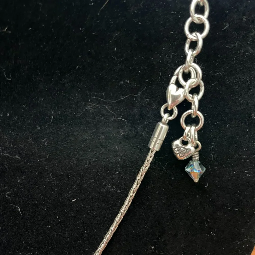 Brighton necklace, blue beads with charms - Picture 2 of 2